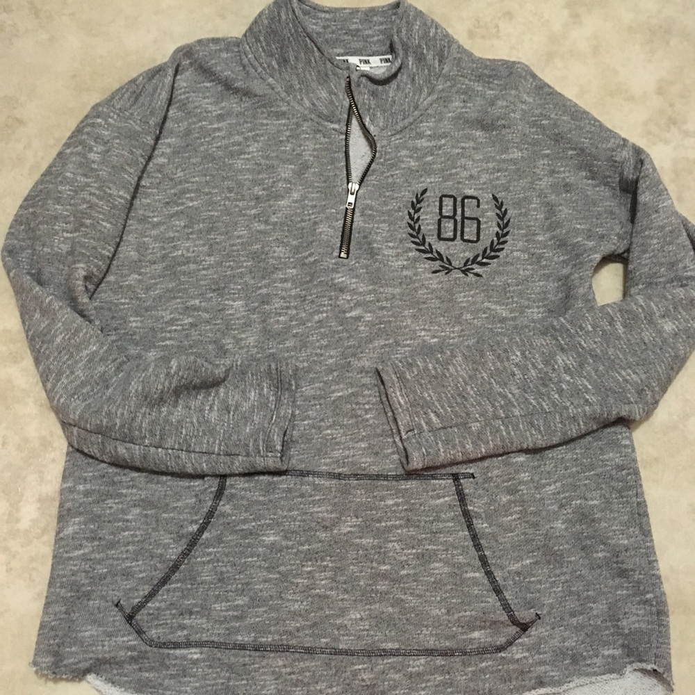 Pink Quarter Zip Size Large